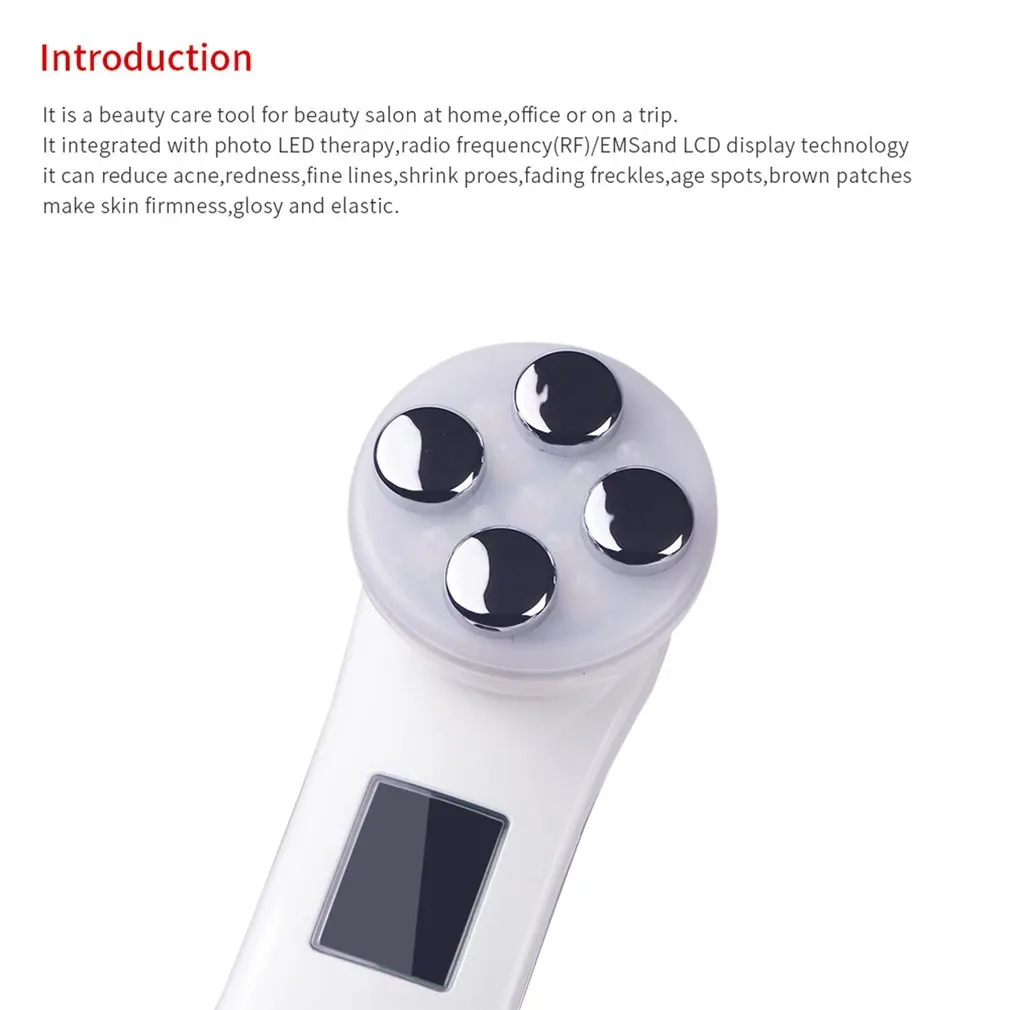  Six In One Facial Massager Double-sided Head Radio Frequency Machine LED Photon Face Tool Skin Care - 4000211860360