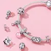 Add To Cart Win $99 Jewelry Box WOSTU Pink Flower Charms 925 Sterling Silver Blossom Flower Beads Fit Original Bracelet Pendant ► Photo 2/6