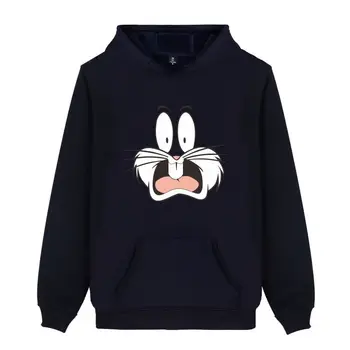 

Funny Bugs Bunny New Cap sweatshirts in men's hoodies long sleeve Unisex Autumn Kpop Sweatshirt youth Casual high quality tops