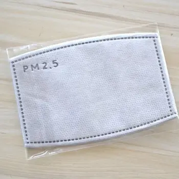 

10pc 5-Layer Filter Mouth Mask PM2.5 Anti Haze Pollution Dust-proof Activated carbon Replaceable Health Paper for Aults Children