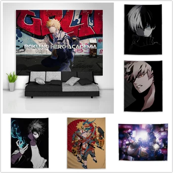 

Boku no Hero Academia Bakugou Shoto Dabi Tapestry Art Wall Hanging Sofa Table Bed Cover Home Decor Dorm Gift