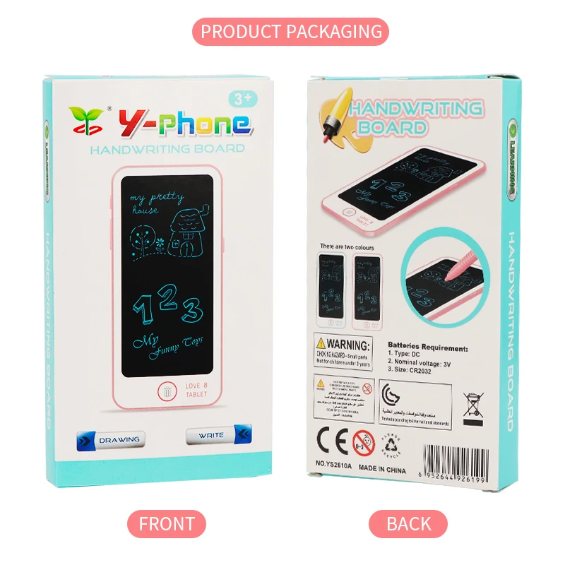 Drawing Phone Toys for Kids LCD Drawing Board Children Scratch Painting Toy Christmas Birthday Gifts Writing Draw Tablet Pad