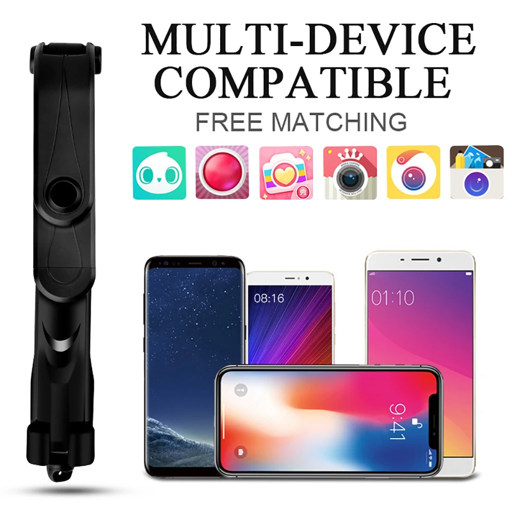 VTIN XV920 3 in 1 Wireless Bluetooth Selfie Stick Mini Selfie Tripod with Remote Control For iPhone Huawei P20 Portable Monopod (5)