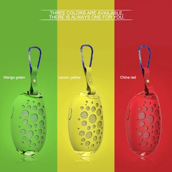 

2019 Bluetooth Speaker Portable Mini Mango Wireless Speaker Outdoor Stereo With Mic Hook IP54 Waterproof Support Handsfree Call