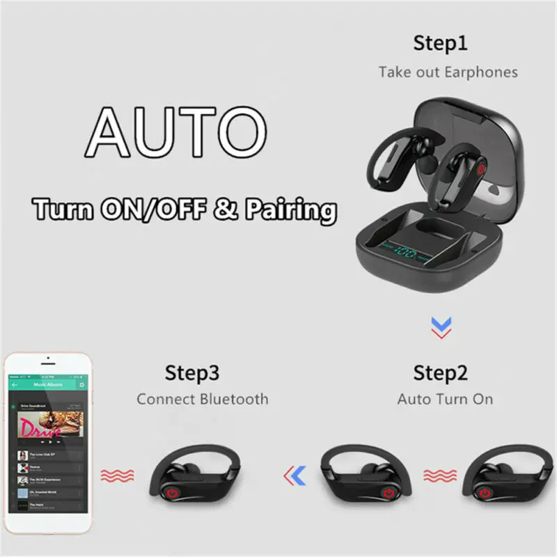 Беспроводные наушники TWS Mini True Bluetooth 5,0 стерео наушники-вкладыши наушники супер бас стерео 1800 мАч 15 часов воспроизведения timesound