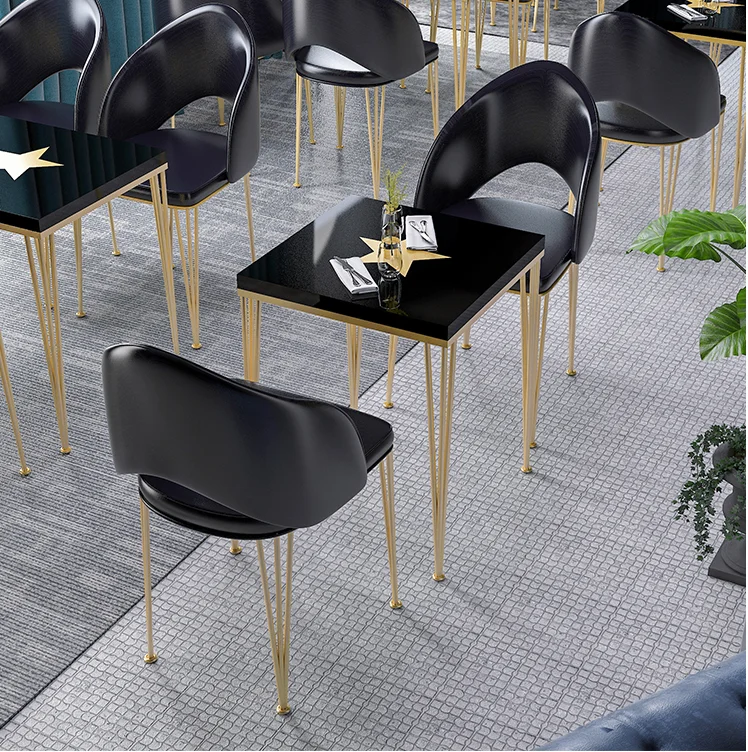 Tea shop bar bar high table simple home narrow wall table Nordic iron and chair combination