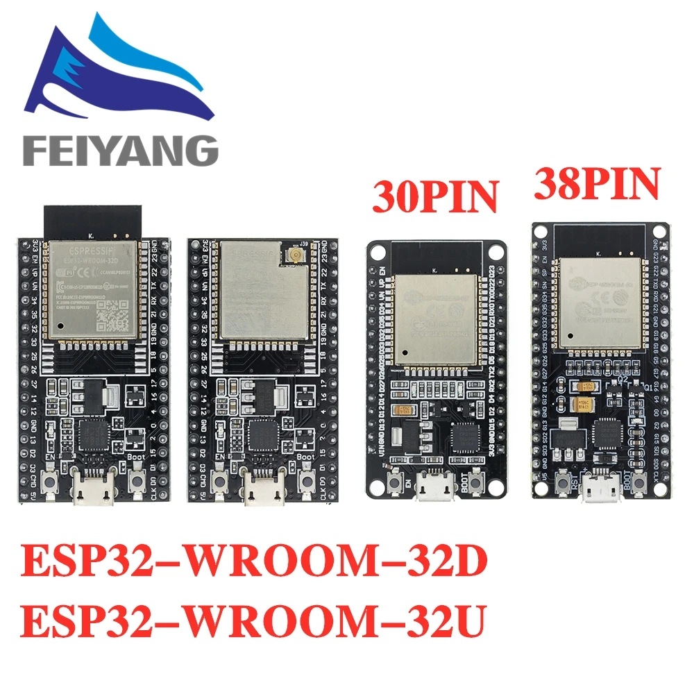 ESP 32S WROOM 32 ESP32 Bluetooth и WIFI двухъядерный процессор с низким энергопотреблением MCU - Фото №1