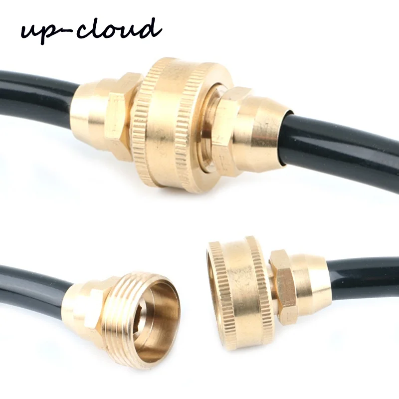 1pc Copper 3/8" Union Connector 8/11mm 9/12mm Soft Hose Extend Adapter Garden Irrigation PVC Tube Joints | Дом и сад