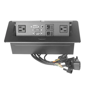 

American Standard Power Desktop Socket, -Up Desktop Socket, Conference Table Line Box, American Office Socket US Plug