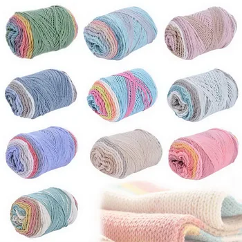 

Natural Soft Silk Milk Cotton Yarn Thick Yarn Knitting Lover Scarves Knitting Wool Crochet Yarn Weave Thread DIY Sweater 27