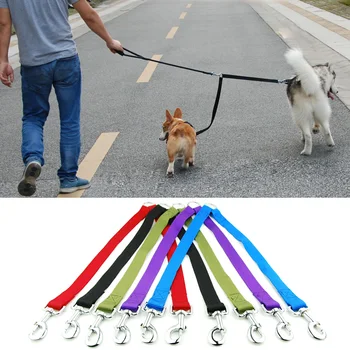 

Double Leashes Pet Dog Coupler Leash Walking Lead Traction Rope for Two Dogs Running or Training Rope Leash Pet Accessorie