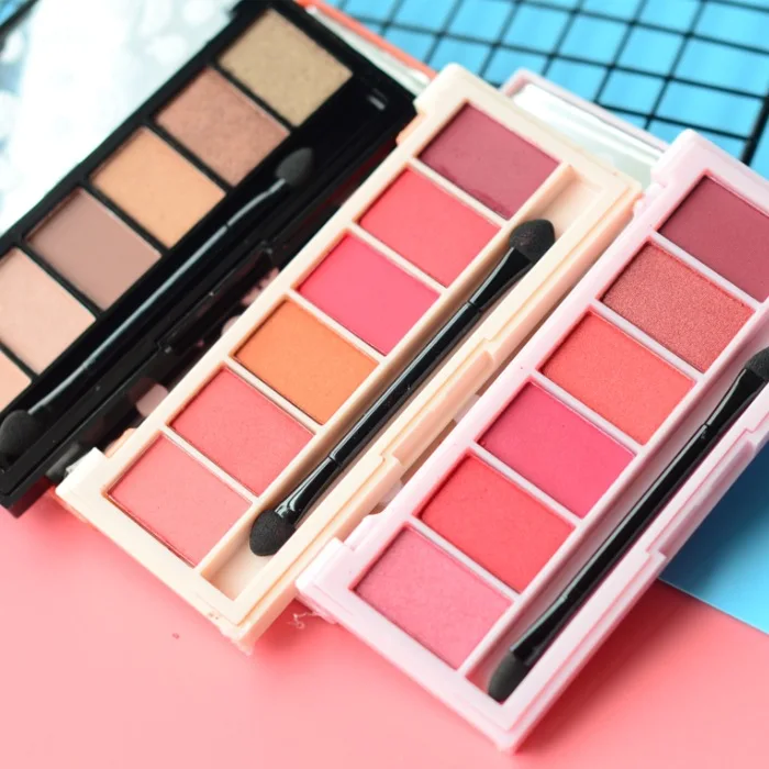 

Six-Color Eyeshadow Compact Stereo Gorgeous Easy to Color 6 Color Cosmetics Eye Shadow