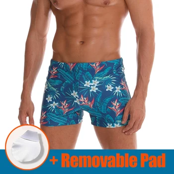 

Datifer 2020 Male Bathing Short Beach swimming trunks Elastic Swimwear Breathable Boxer Shorts Quik Dry Swimsuit Size XXL EC-145