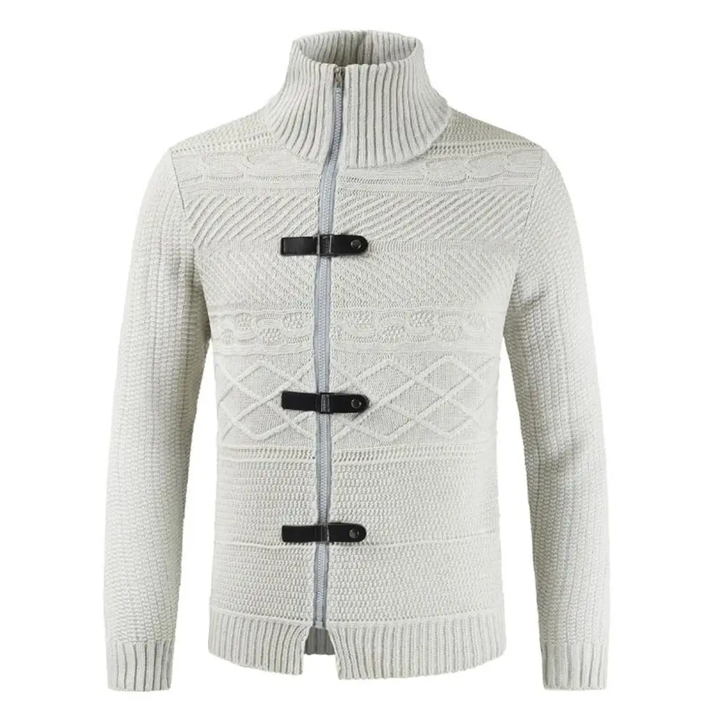 Fashion Men's Winter Sweater Outwear Casual Stand Knitted Sweater Jacket Top Long Sleeve Jacket Streetwear Clothing Female Fashion Men's Winter Sweater Outwear Casual Stand Knitted Sweater Jacket Top Long Sleeve Jacket Streetwear Clothing Female
