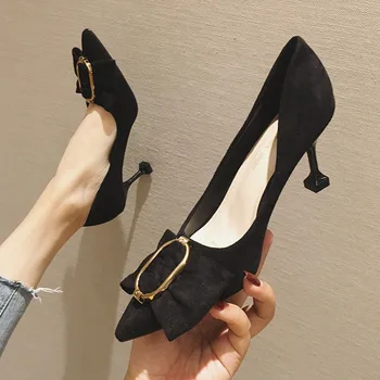 

2019 Women High Heels Elegant Party Crystal Womens Shoes Heels Black Heels Ladies Shoes