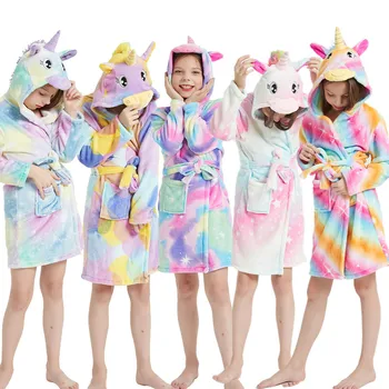 

Polyester Pajamas Winter Full Flannel Unicorn Series Kigurumi Bathrobe Pijamas De Animales Animal
