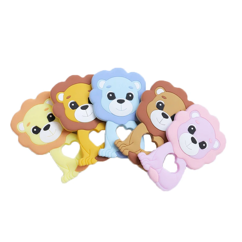 

10PC Baby Silicone Teether Crib Toy DIY Crafts Silicone Teether BPA Free Molar Toys Pacifier Clips Jewelry Toddler Teething Toy