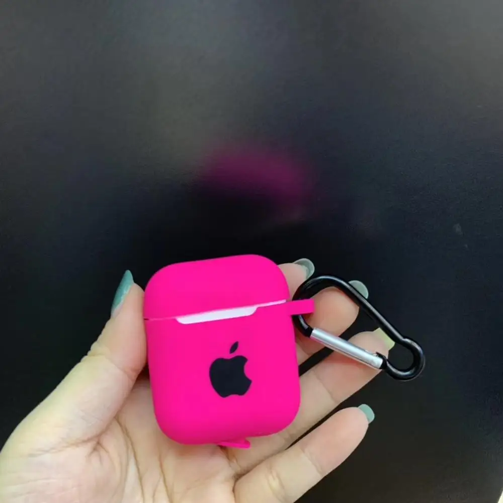 Для Apple AirPods 2 1 Аксессуары для наушников Мягкий чехол милый логотип беспроводной Bluetooth защитный чехол для airpods Pro 3 с крючками - Цвет: 6