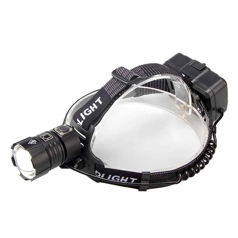 

Xhp70.2 Headlamp Usb Charging Input And Output Zoom Headlamp Electricity Display Large Lens Headlamp(Containing Battery)