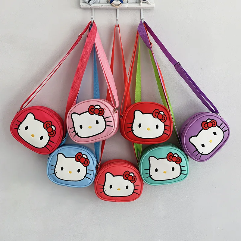 

2020 Spring And Summer Fashion Cartoon Children Mini Shoulder Bag CHILDREN'S Small round Bag Girls Cute Cat Shoulder Bag Fashion