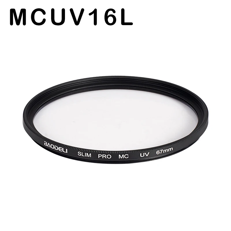 ONLY MCUV16L NO BOX BAODELI фильтр для объектива, концепция Nd Fld MC Uv Macro Star Polarisatie 49 52 55 58 62 67 72 77 82 мм для Nikon Canon sony аксессуары - Цвет: ONLY MCUV16L NO BOX