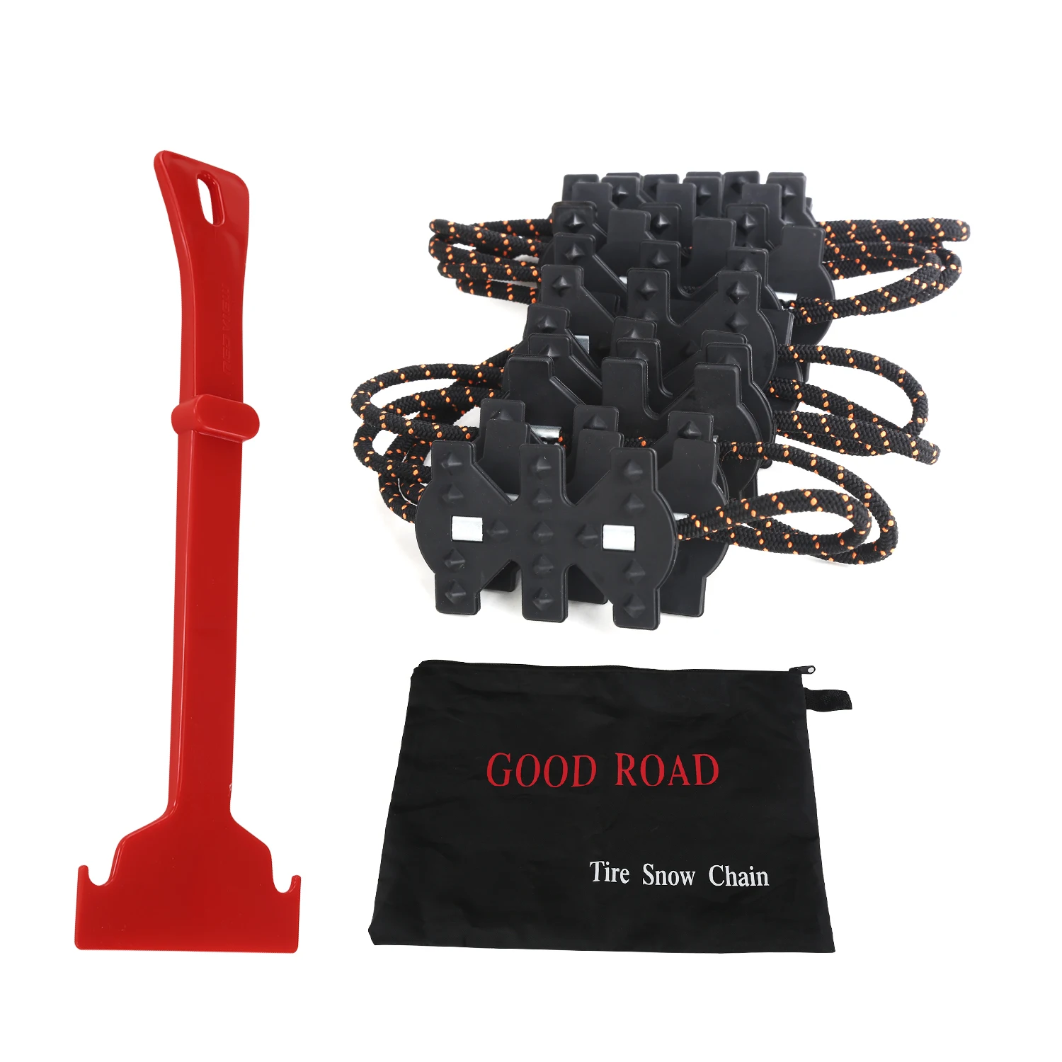 

4Pcs Anti-Skid Snow Wheel Chains Wheel Tire Thickening Anti-slip Chains Emergency Security Snow Chains Car Accessories