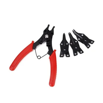 

4 IN 1 Set Multi-function Pliers Snap Ring Pliers Tools Multi Crimp Tool Internal External Ring Remover Retaining Circlip Pliers