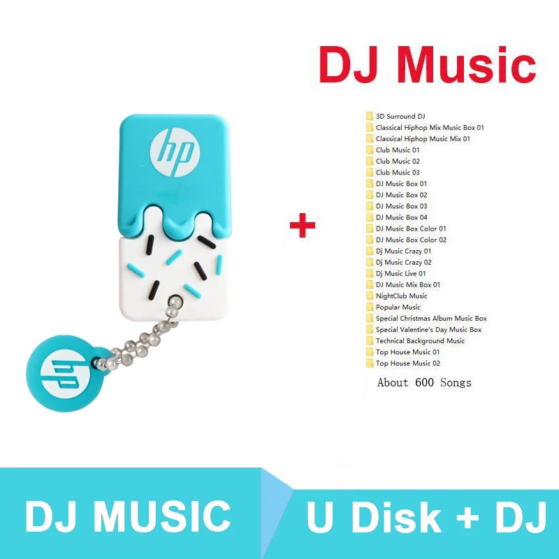 V178 blue DJ hp Memory Stick 16 ГБ 32 ГБ 64 Гб дропшиппинг USB флэш-накопитель водонепроницаемый силиконовый милый Кле USB2.0 Флешка 32 г - Цвет: V178 blue DJ
