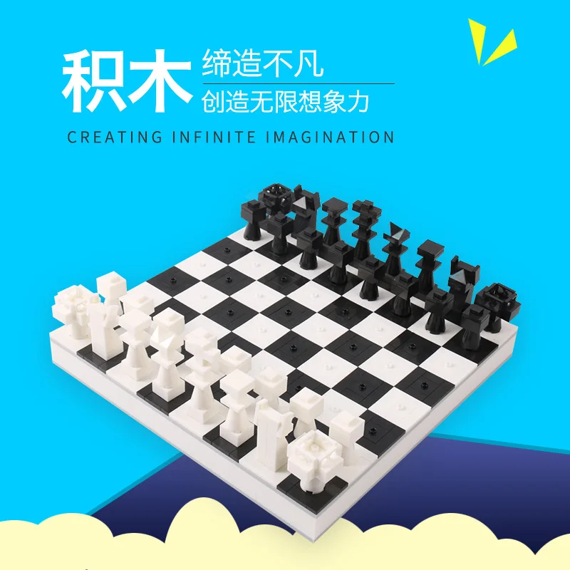 Legoing Creator Chess MOC Series Chessboard Chess Game set Building Blocks Board Games Legoings model Educational Children Toys Legoing Creator Chess MOC Series Chessboard Chess Game set Building Blocks Board Games Legoings model Educational Children Toys