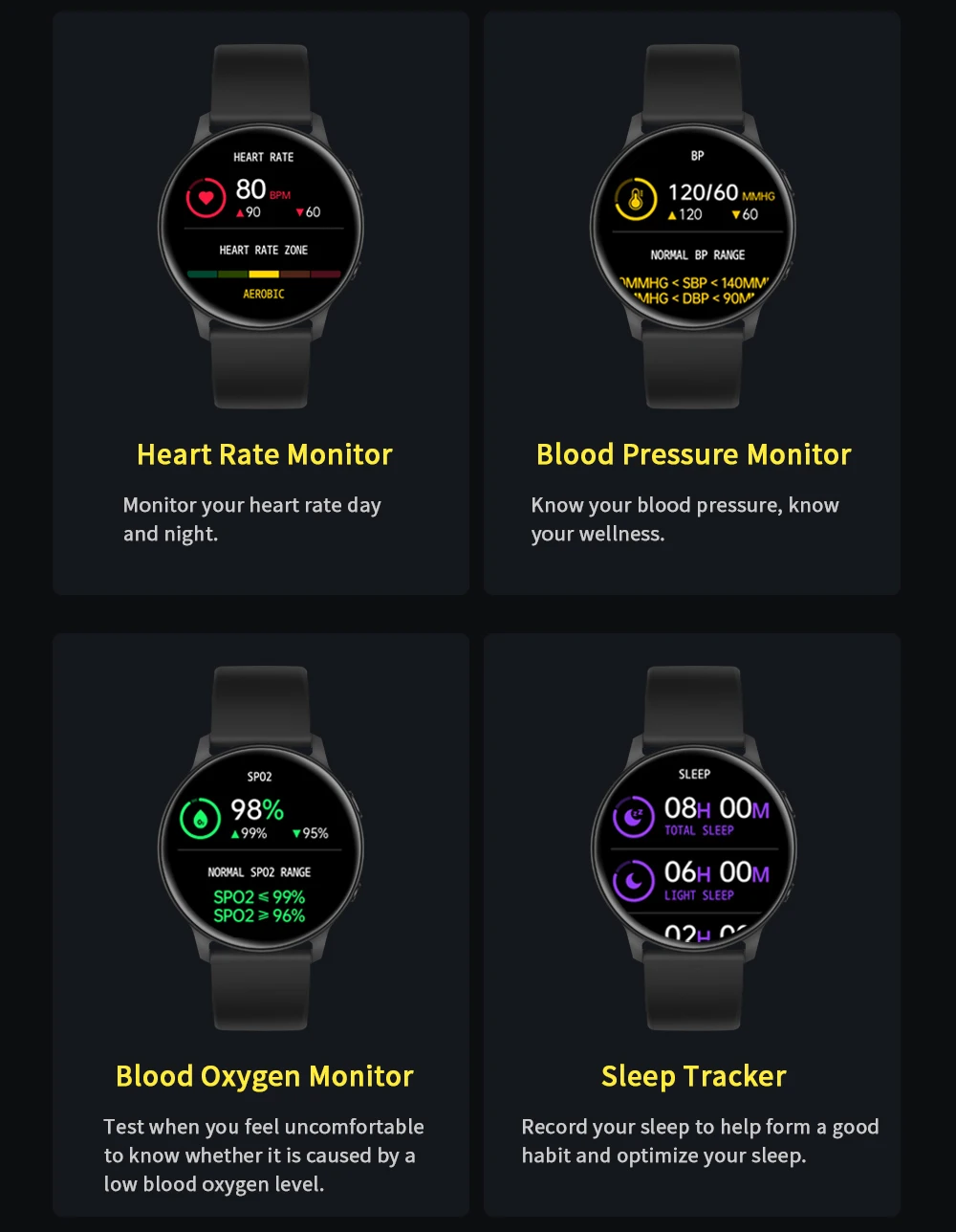 2022 New Smart Watch Men Full Touch Screen Sport Fitness Watch IP67 Waterproof Bluetooth For Android ios smartwatch Men+box - ANKUX Tech Co., Ltd