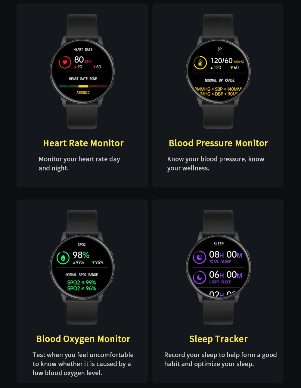 2022 Men Smart Watch Realtime Weather Forecast Activity Tracker Heart Rate Monitor Sports Ladies Smart Watch Men For Android IOS