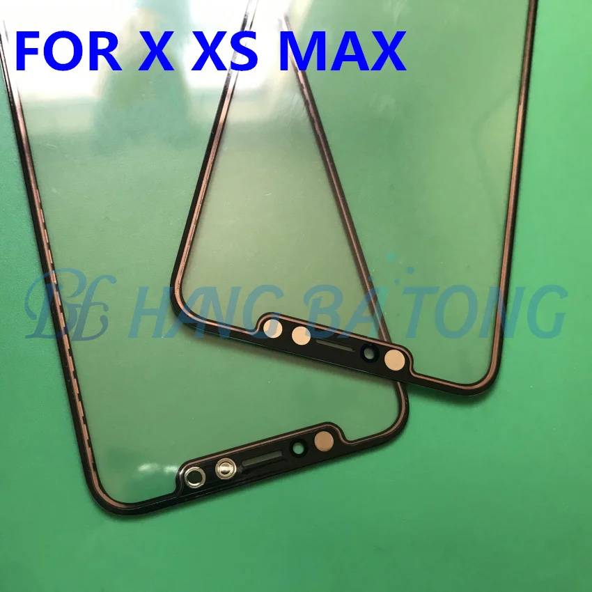 1 шт. протестированный полный рабочий сенсорный экран дигитайзер для Apple iPhone X xr xs max дисплей стекло передней сенсорной панели с коротким шлейфом