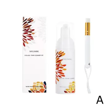 

60ml Professional Eyelash Foam Cleaner Foam To Clean Eyelashes Before Eyelash Extension Eyelash Brush Make Up Tool