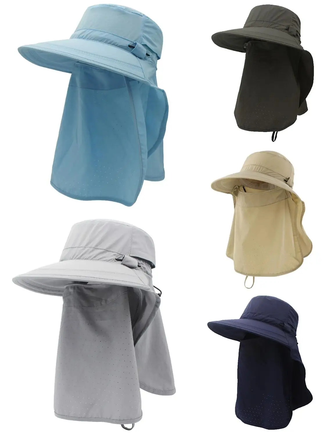 mens sun hat with neck flap