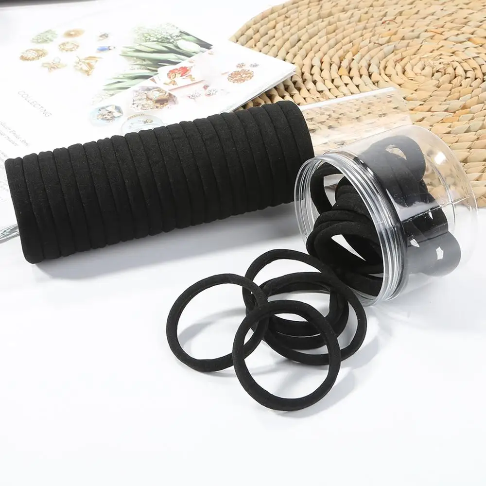 12 20PCS 20 30 40 50 60 100 шт./кор. бесшовные полотенце ободки для волос, мягкие и эластичные резинки для волос Для женщин девочек хвост держатель микс Цвет резинки для волос Веревка - Цвет: 12 20PCS