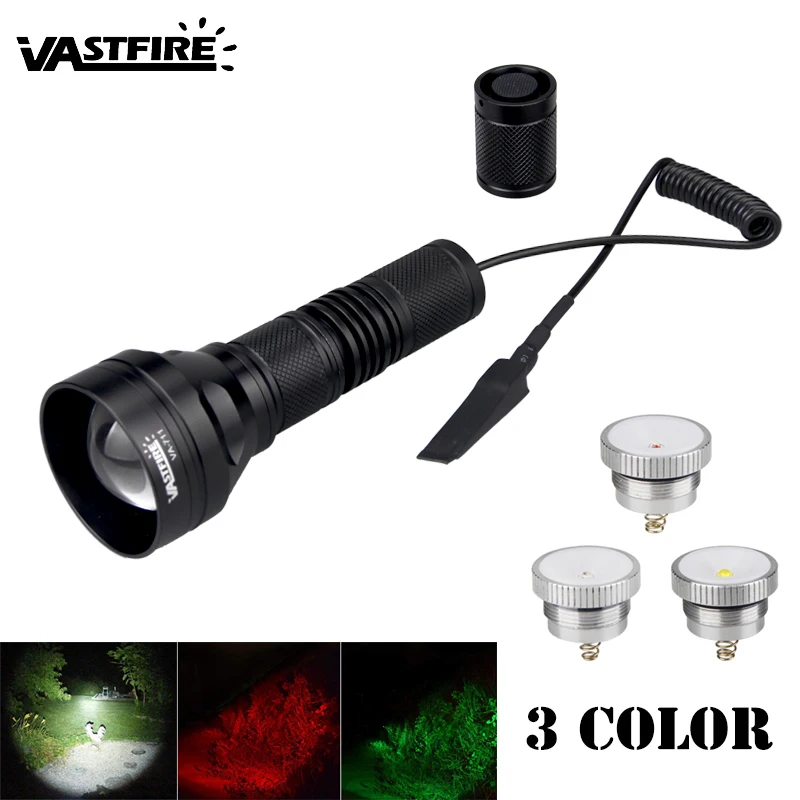 Recarregável à Prova Caça Lanterna Profissional Tático Led Usb Drechargeable Água Tocha Vermelho - Verde Branco Scout Luz Va-711 4 usb recarregável à prova drechargeable água tocha