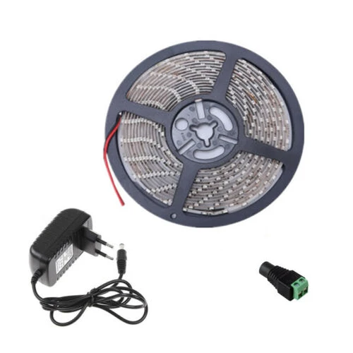 Striscia Led A Nastro 12 V Volt Smd 2835 5050 5M 60Leds/M Nastro Flessibile Impermeabile Bianco Caldo Tv Pc 12 V Strisce Led Strisce Led