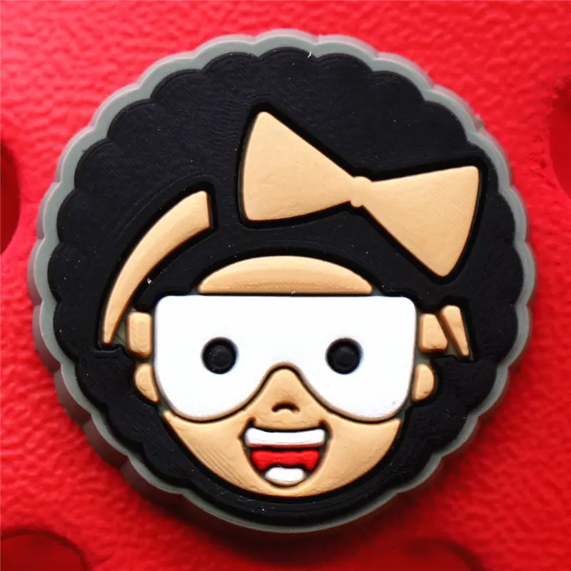 Crock Charms Accessories Custom Cartoon Cute PVC Shoe Croc Buttons Sandals Charms Black Lives Dope Father Portrait Free Shipping