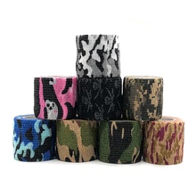 Камуфляжная пластырная повязка самоклеющаяся пленка лента медицинская уличная Военная камуфляжная форма Нетканая Водонепроницаемая камуфлирующая накидка A