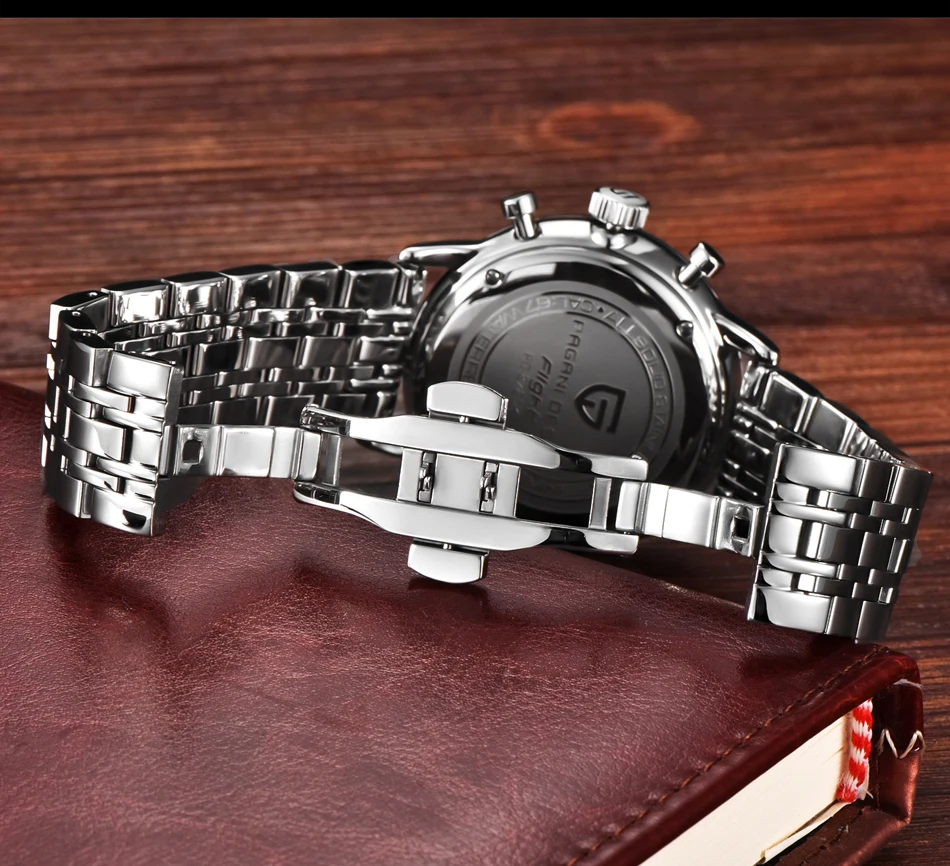PAGANI Дизайн Роскошные брендовые модные повседневные мужские часы из нержавеющей стали простые кварцевые бизнес часы Relogio Masculino