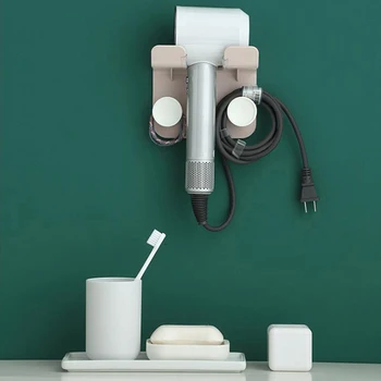 

Wall Mounted Hair Dryer Storage Organizer Rack Holder Hanger Using In Bathroom Salon Stylist Tool Drier Hair Dryer Rack New