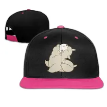 Регулируемая бейсболка унисекс в стиле хип-хоп с милым рисунком ламы