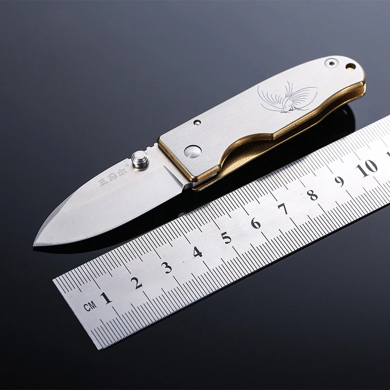 

sanrenmu 4024 Durable Pocket Folding Knife with Belt Clip for Camping Hiking and Survival