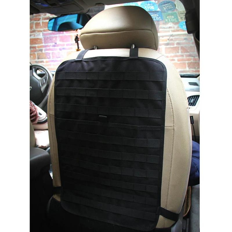  Tactical Molle Car Seat Back Organizer Storage Bag Pouch Universal Seat Cover Case Vehicle Panel Ca