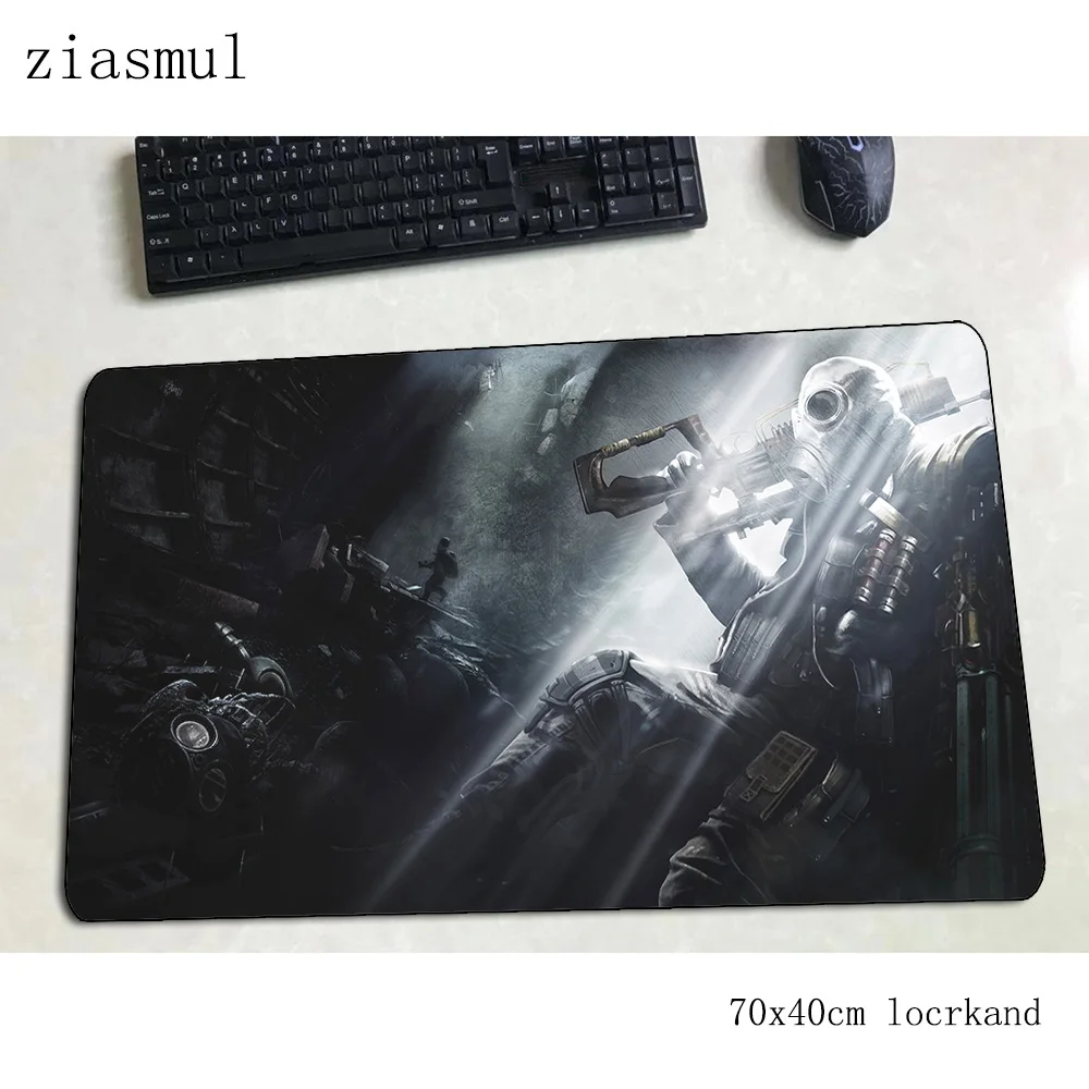 Metro 2033 коврик для мыши высококлассный компьютерный коврик 70x40 см игровой коврик для мыши большой с обработанным краем клавиатура со встроенной мышью игры ПК геймер стол