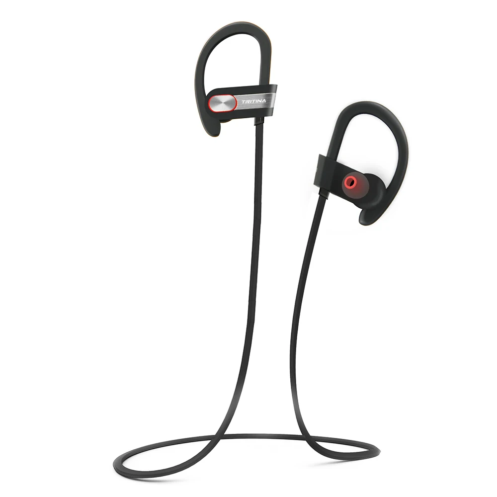Спортивные Bluetooth наушники Tritina защита от пота встроенный микрофон стереозвук
