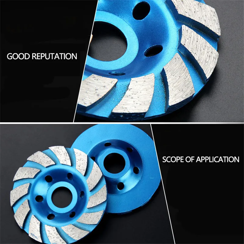 

Diamond Grinding Disc Bowl Mill Grinding and Polishing Marble Concrete Cement Grinding Wheel Application Range Sharp Blade