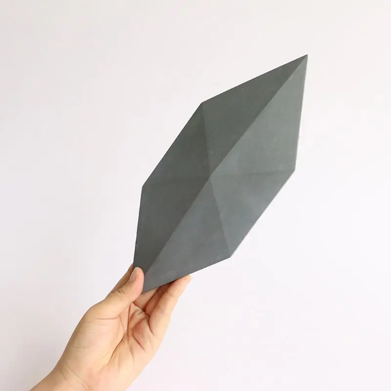 Silicone Mould Rhombic Cement Wall Tile Flowerpot Mold TV Background Wall Mould