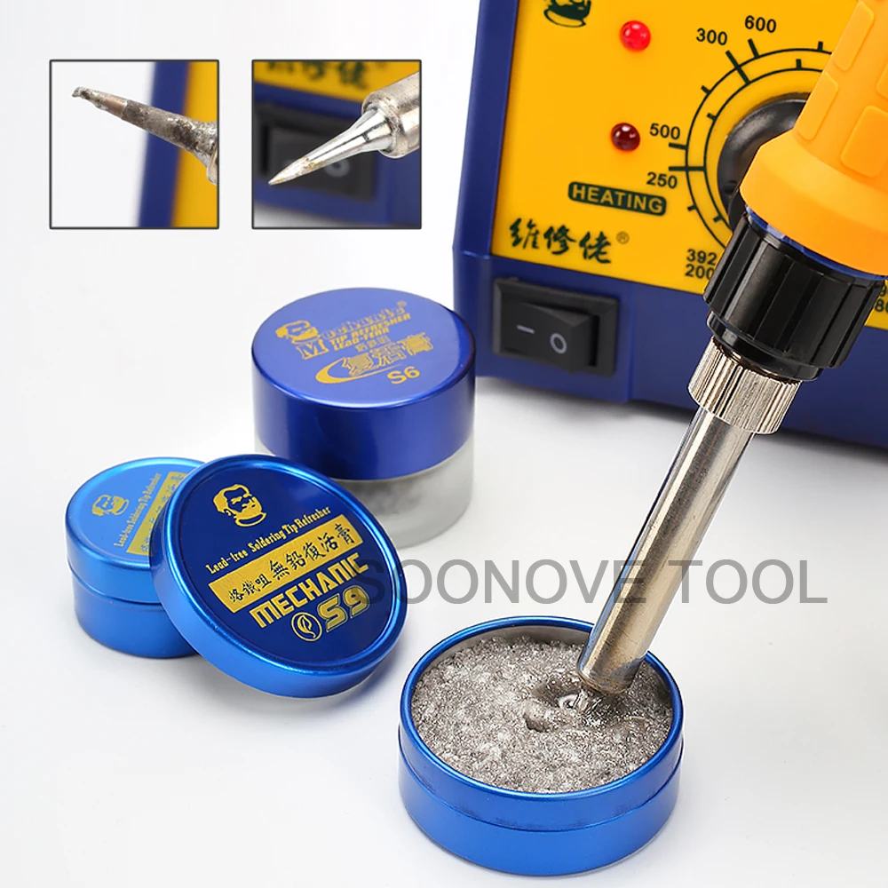Механический бессвинцовый наконечник паяльника Refresher Чистая паста оксид сварочная головка крем-паста для сварки сопла оксид