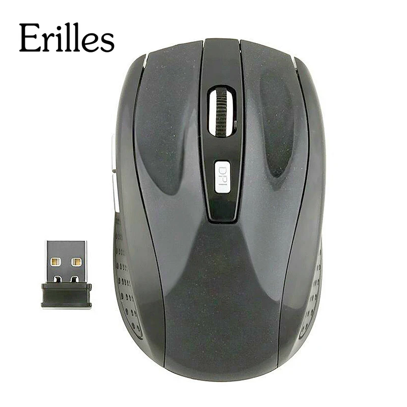 

Erilles Best Seller 2.4G Wireless Optical Mouse computer left Right handed USB mice nano receiver mini travel for Laptop Desktop